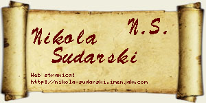 Nikola Sudarski vizit kartica